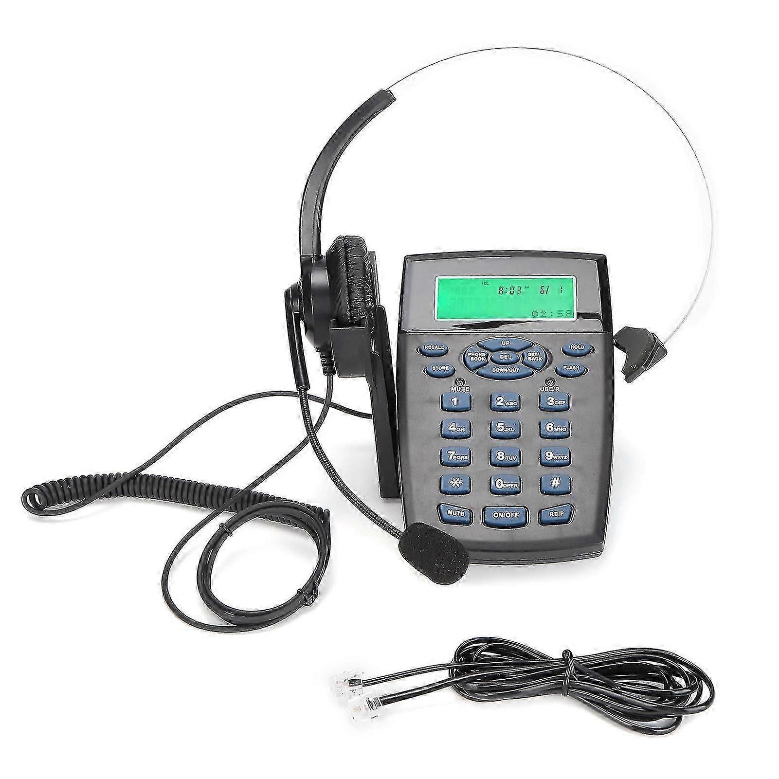 HT820 Call Center Wired Telephone Headset with Omnidirectional Microphone Headset for Office/Home