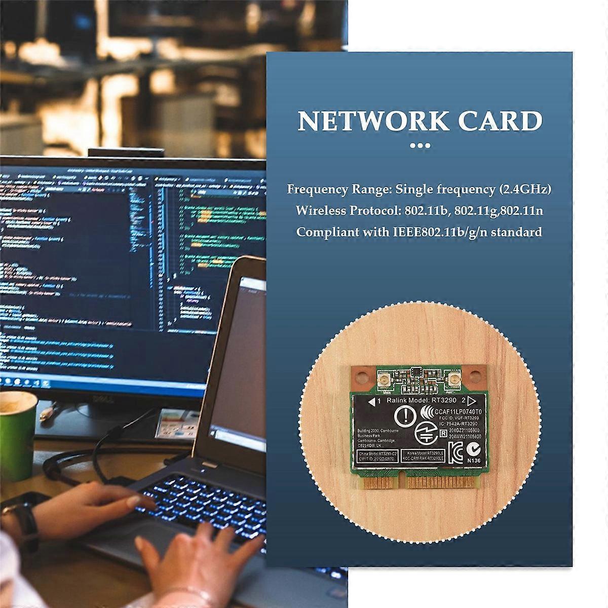 150Mbps 2.4Ghz RT3290 Wireless WIFI + Bluetooth BT 3.0 PCI-E Card