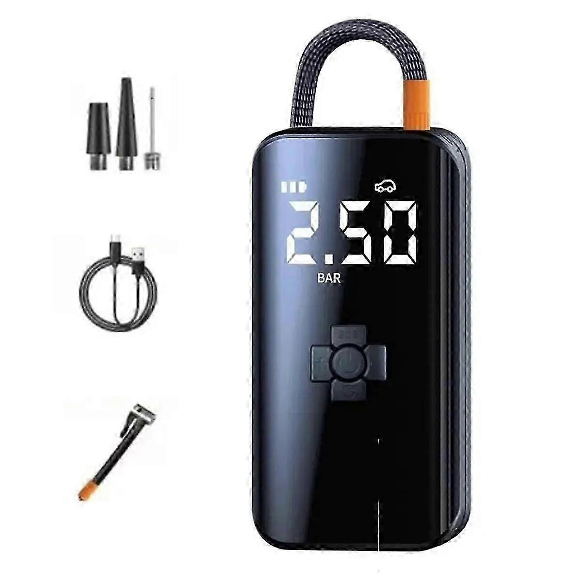 1PC Car Mounted Inflation Pump Portable Wireless Automobile Tire Electric Sedan High Power and Pres