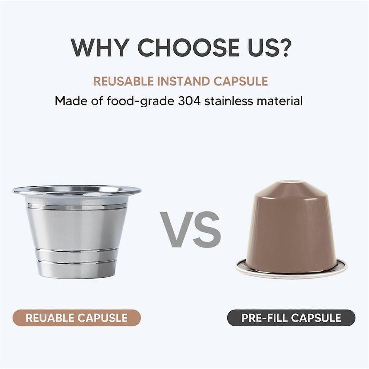 Stainless Steel Reusable Coffee Capsule Reusable Coffee Capsule Cup