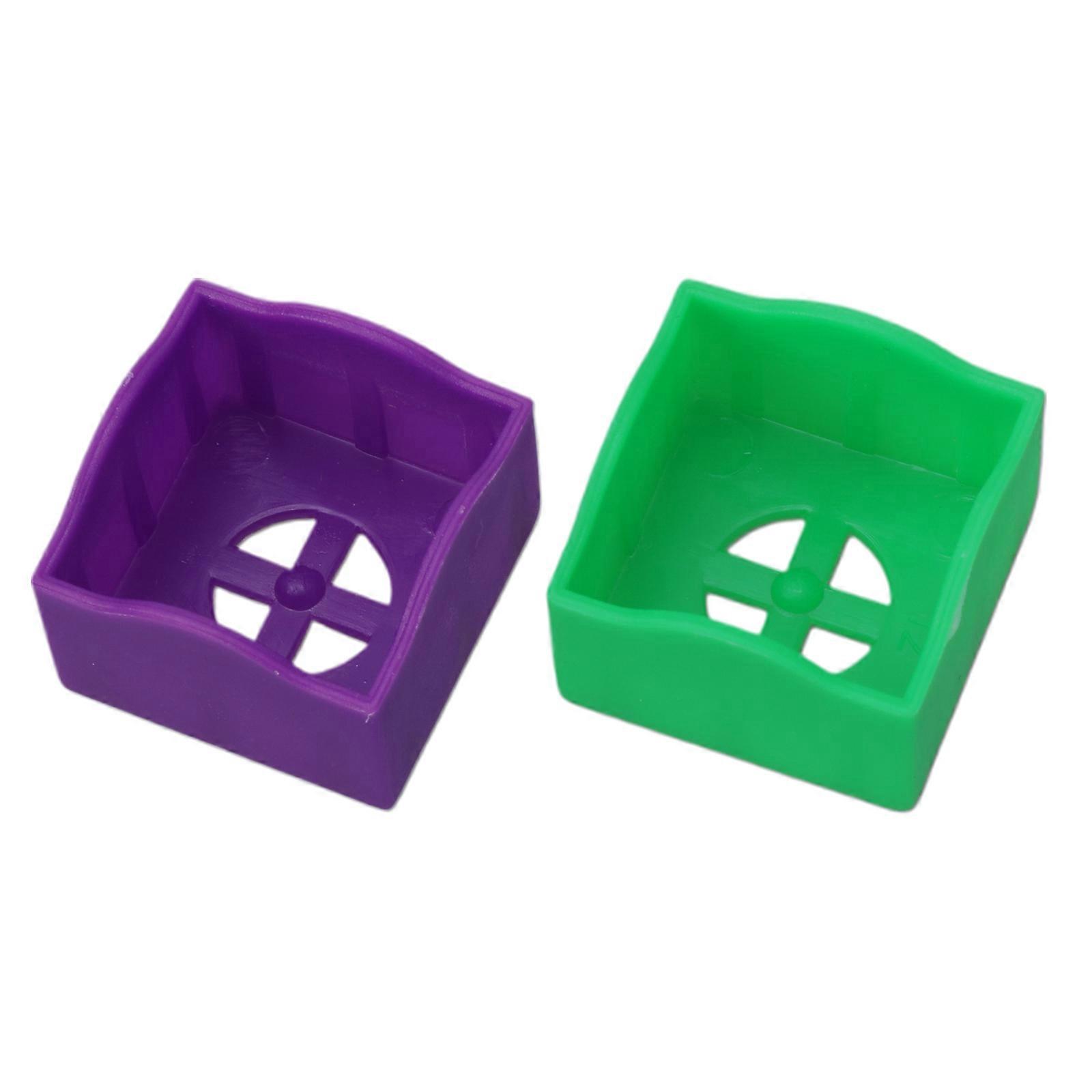 Lot de 2 porte-craies de billard, housse de protection pour craie de billard, porte-craie de billard, rangement pour craie de billard, étui pour craie de billard, couleur aléatoire