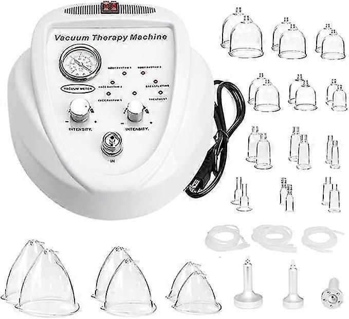 真空療法マッサージ、カッピング療法セット、体型マッサージ機、30カップと3ポンプ付き真空ポンプ強化機SZRH A-G