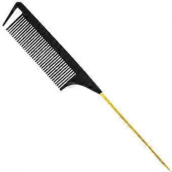 Fine-tooth Comb Pin Anti-static Hair Style Rat Tail Comb Salon Hairdresser Barber Hair Edge Trimmer Styling Beauty Tools  Yellow