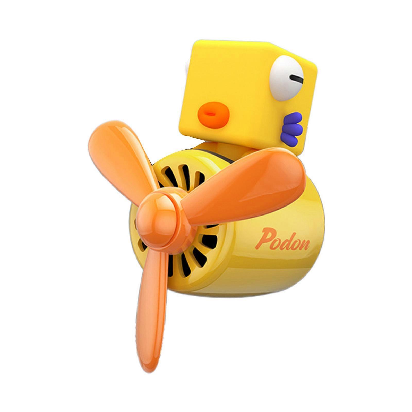 Cute Bear Pilot Air Vent Aromatherapy Perfume Diffuser Lovely Air Freshener with Rotating Propeller