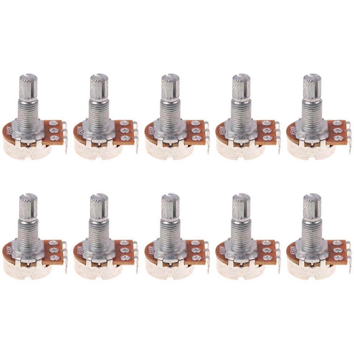 A500K Potentiometer Spline Kleiner Topf E-Gitarre Bass Effekt 18mm