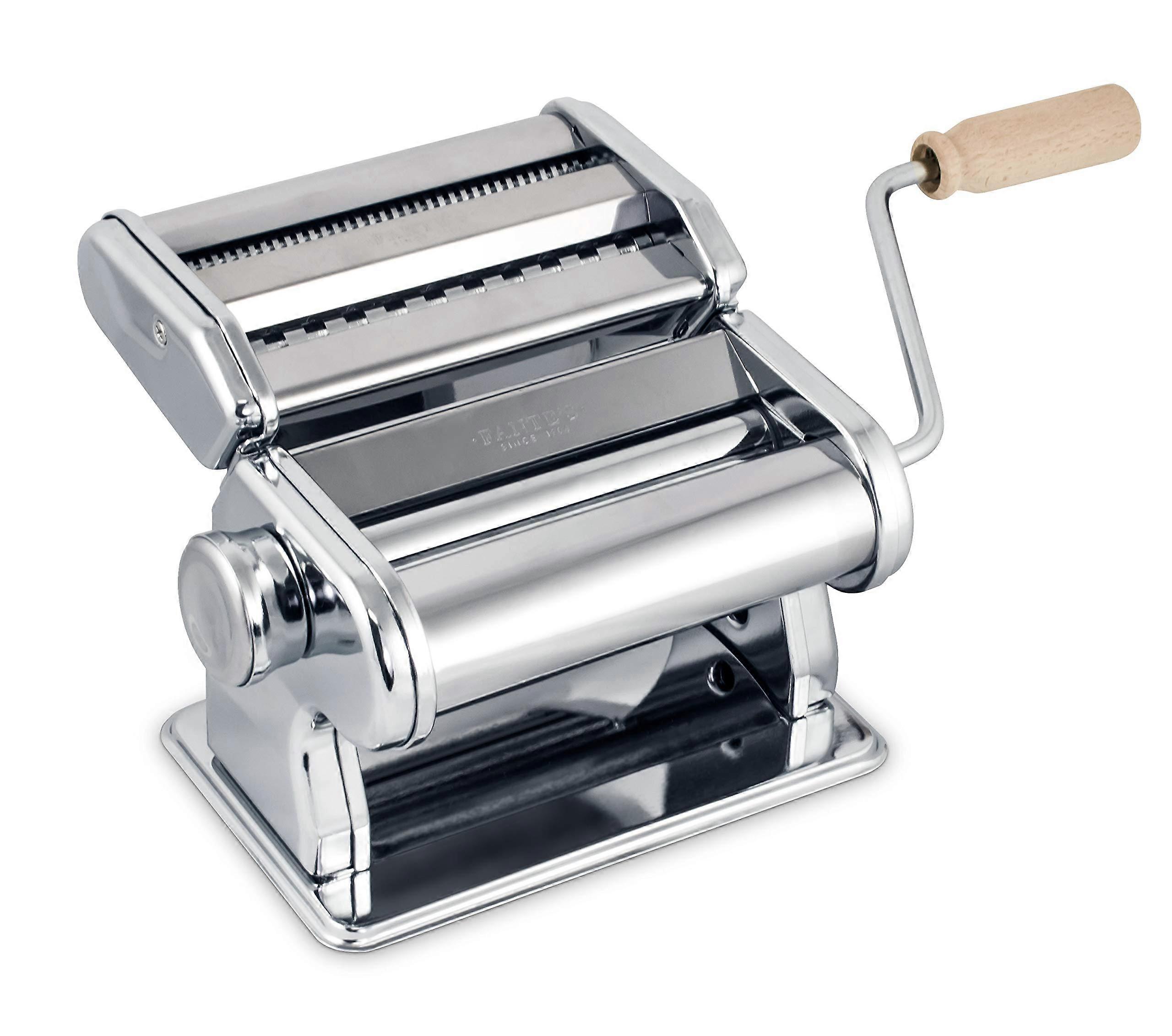 Classic Pasta Maker For Fresh Homemade Pasta And Dumplings, Manual Crank, Compatible With Standard Attachments