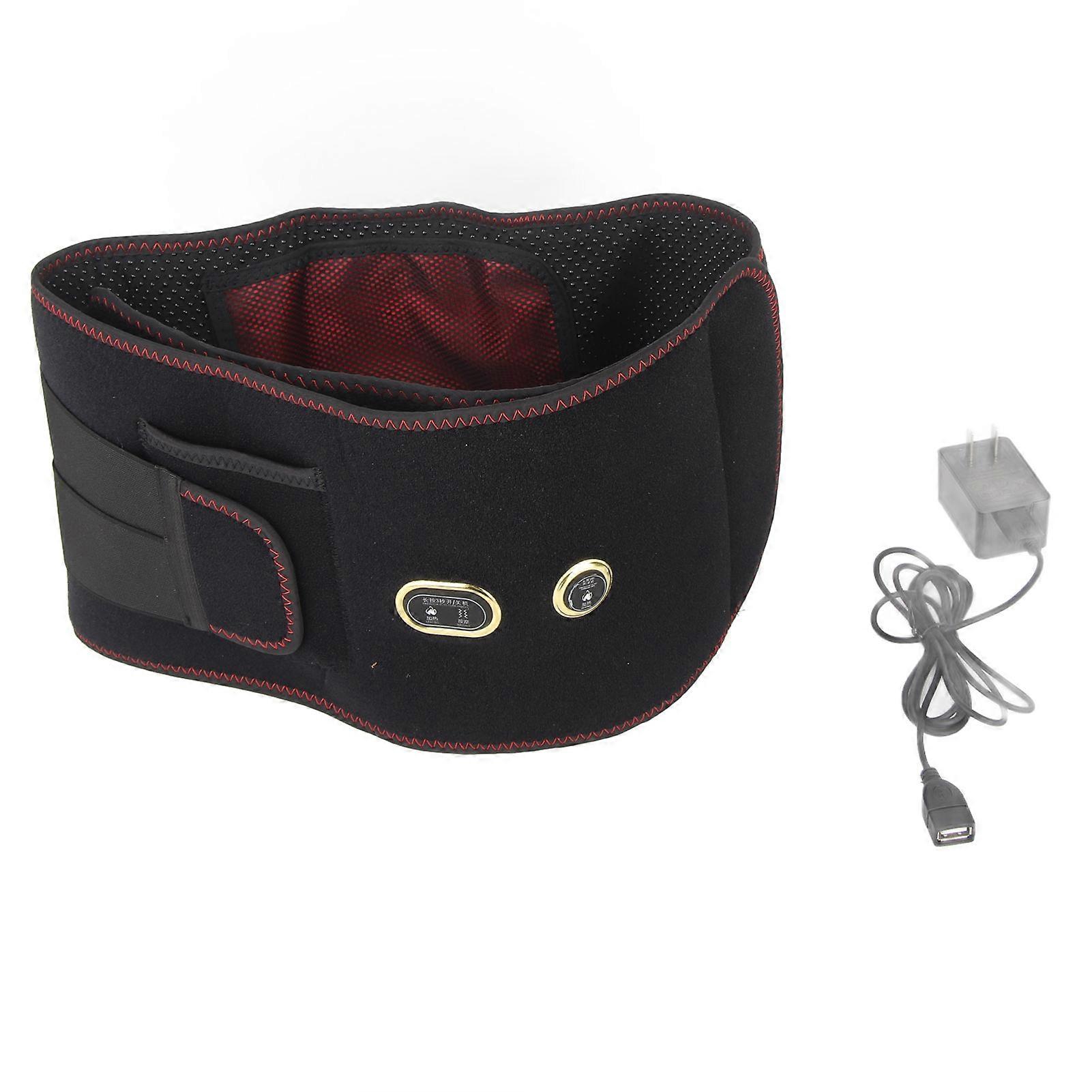 Electric Heating Belt Far Infrared Vibration Waist Pain Relief Hot Compress XL