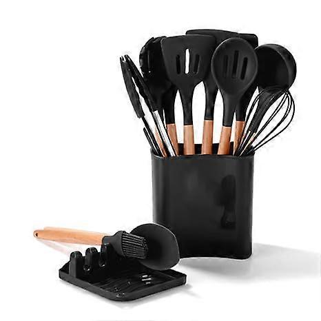 12 sets black cooking for utensils cooking and baking