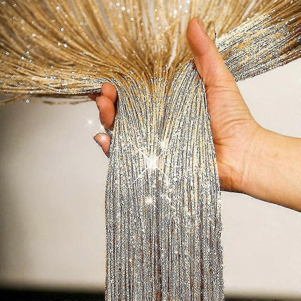 Sparkle String Curtains Glitter Window Door Divider Tassels Flying