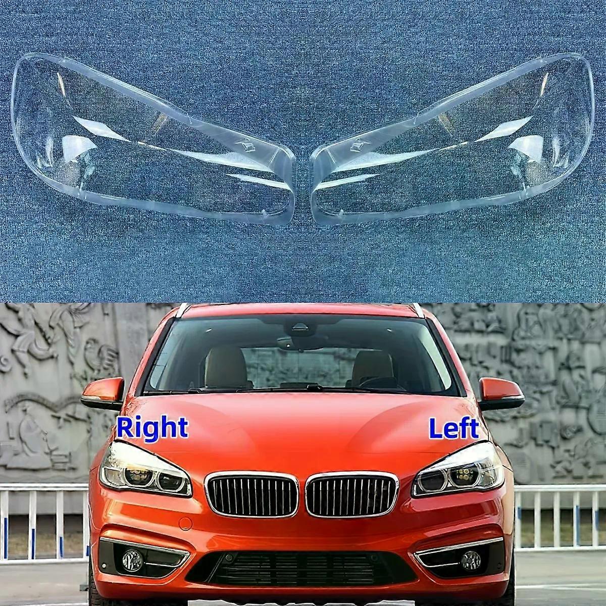 High qualityFor BMW 2 Series Wagon F45 F46 2016 2017 2018 2019 Car Gadget Replace A Transparent PC Lights Shell Front Headlight Glass