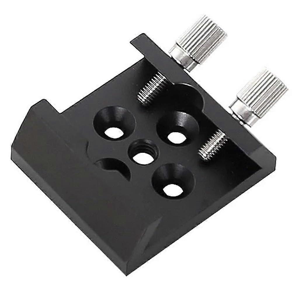 Base Guide Finderscope Slot for Astronomical Telescope with 1/4 Inch Screw Hole - Black Accessory