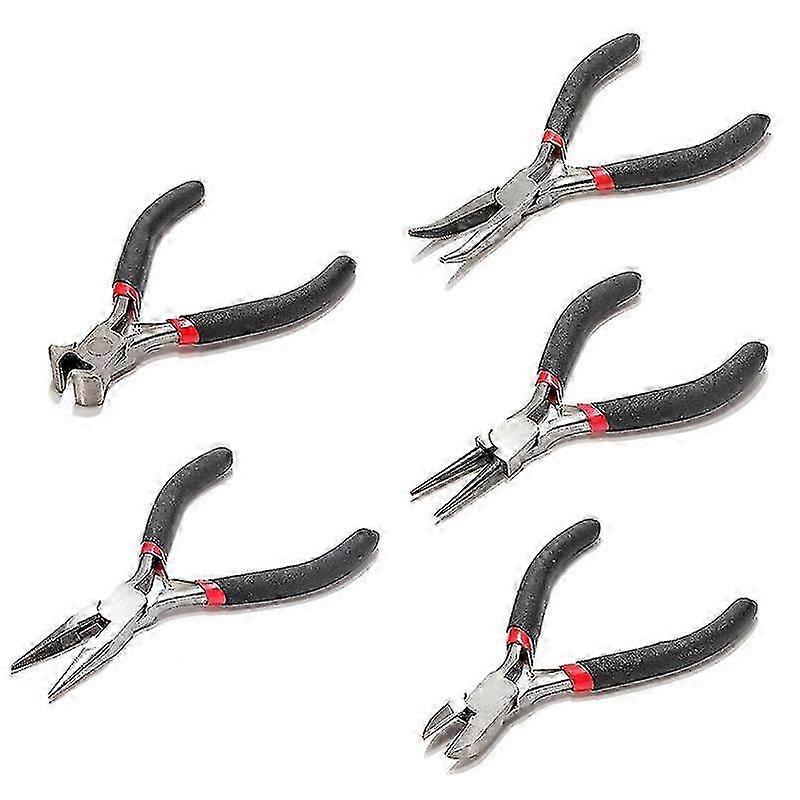 5pcs Essential Jewellery Making Tools - Mini Pliers Set for Crafting