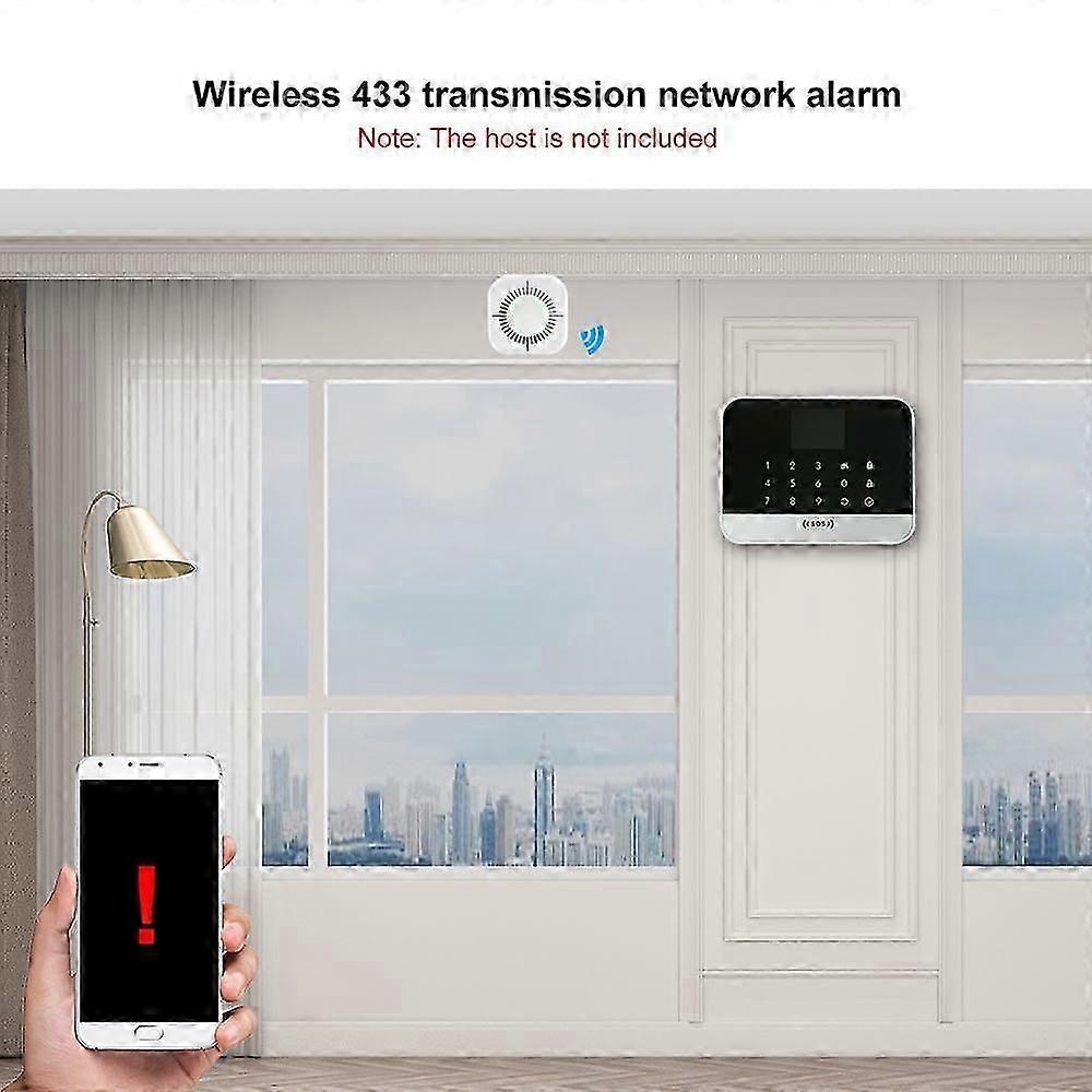 eWeLink Smoke Detector Sensor Wireless 433MHz Fire Security Protection Alarm Sensor Work with Sonoff RF Bridge APP Control Smart Home For Home Kitchen