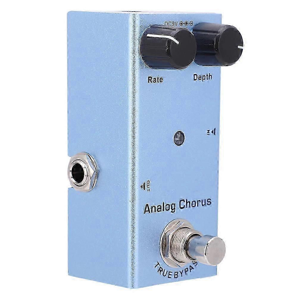 Electric Guitar Effect Pedal Analog Chorus Mini Single True Bypass Aluminum Alloy DC 9V JDF07