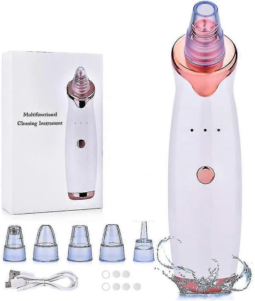 ブラックヘッド掃除機、充電式毛穴クリーナー顔の美容装置、Ledディスプレイ、5プローブ、3つのモード、4プローブキットはにきびブラックヘッドを排除