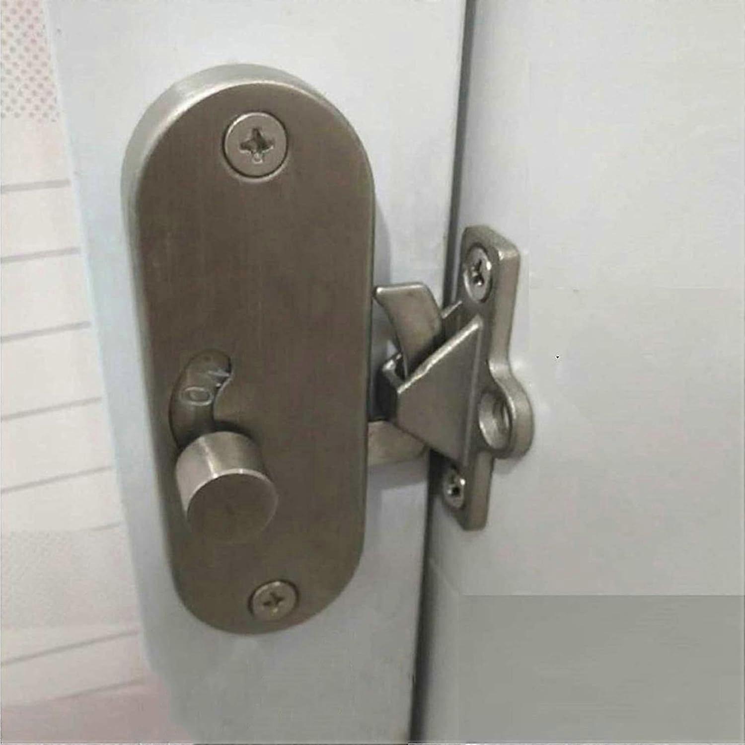 90 Degree Sliding Door Latch With Right Angle Buckle - Privacy Lock For Sliding Barn Door And Cam Lock
