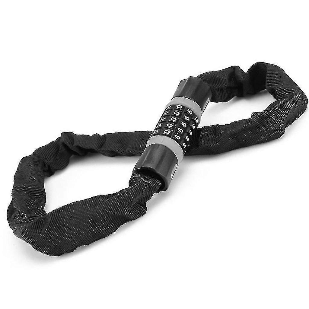 Motorcycle Bike Chain Lockstitch Cable Lock 5-digit Password Combination
