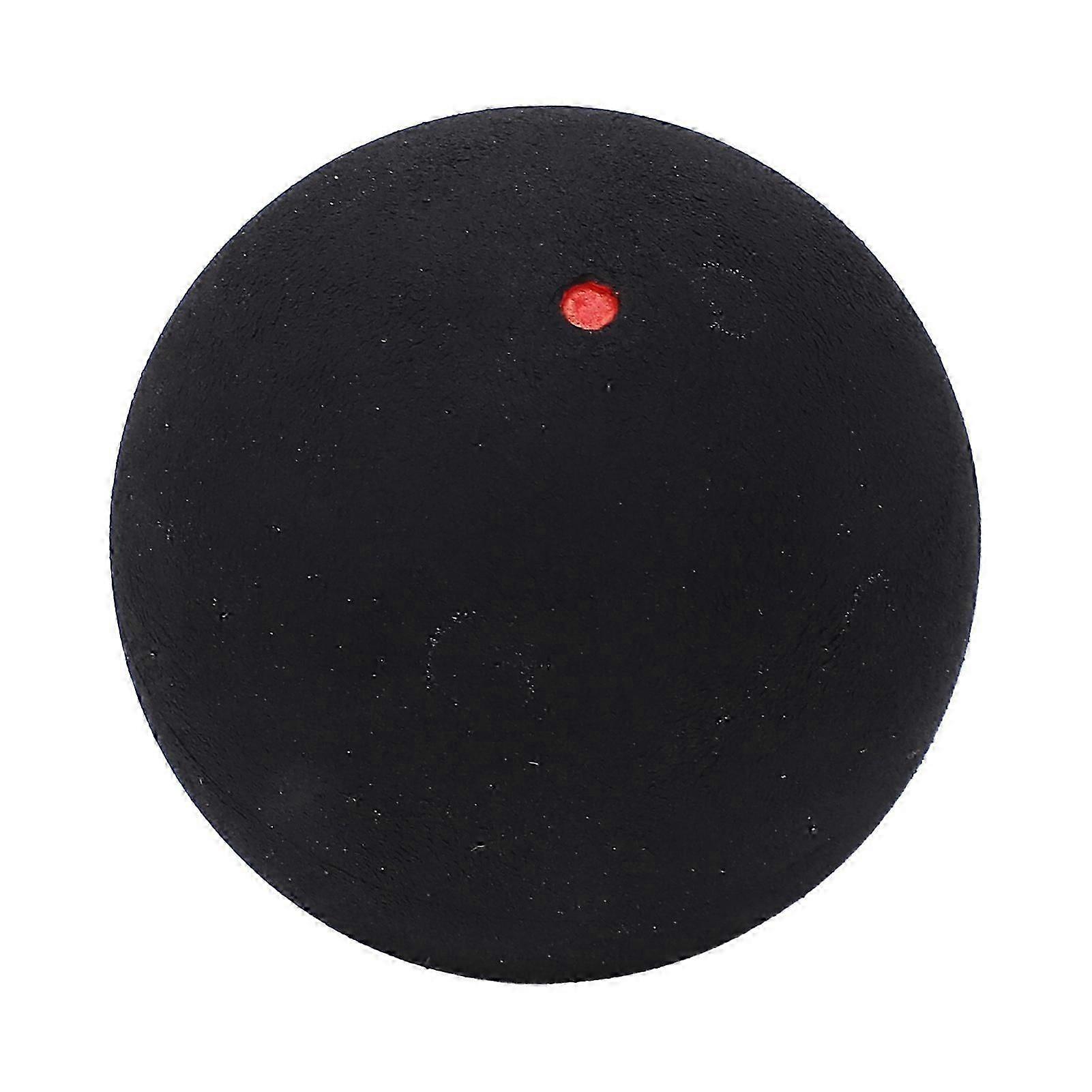 Rubber Squash Racket Balls, Single Red Dot, 37mm, Beginner Competition Training, Large Elasticity