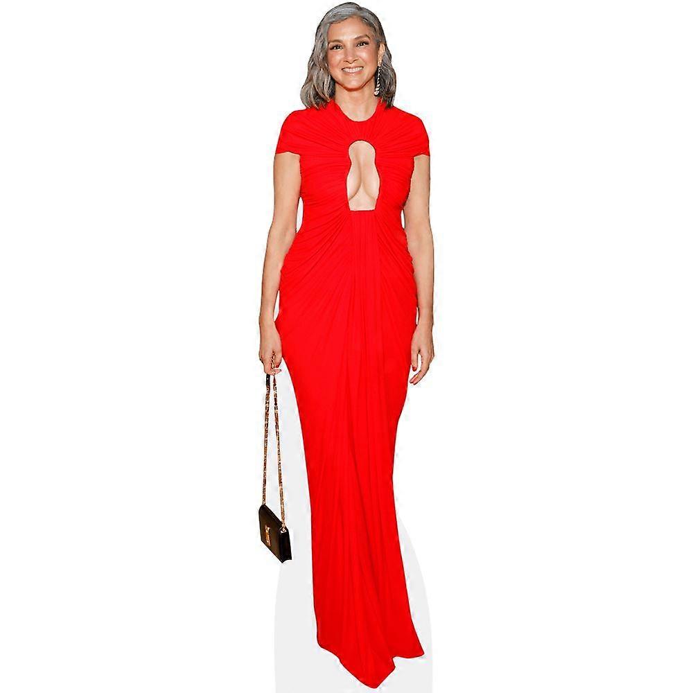 Radhika Jones (Red Dress) Cardboard Cutout (lifesize OR mini size). Standee. Stand Up.
