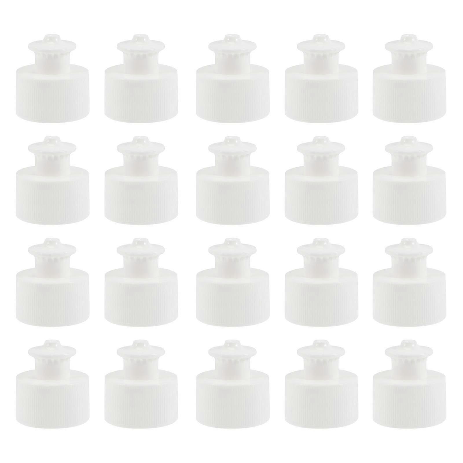40 Pcs Plastic Bottle Caps Water Bottle Replacement Tops Push Pull Caps Bottles Push Pull Replacement Caps Push Pull Screw Caps
