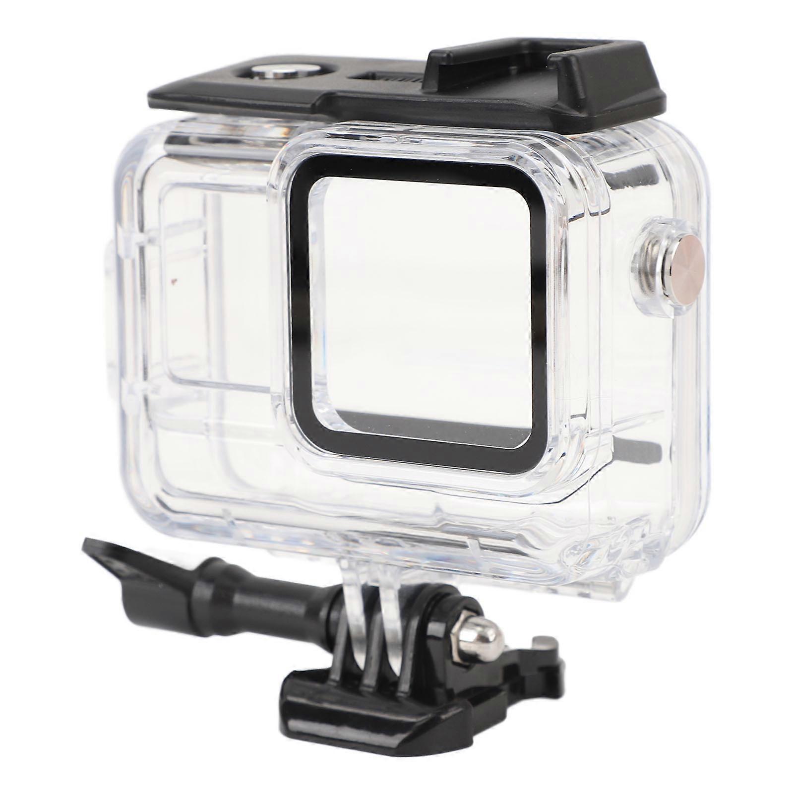 Waterproof Case 196FT Pressure Resistant Impermeable High Transmission Lens with Cold Shoe Port Underwater Diving Shell for ACE Pro Action Camera 
