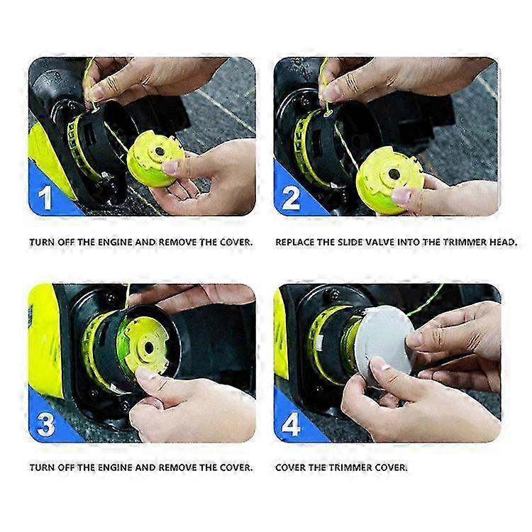 Compatible For Ryobi Lawn Trimmer Wire Reels Replacement AC80RL3 Spools (Set Of 6)