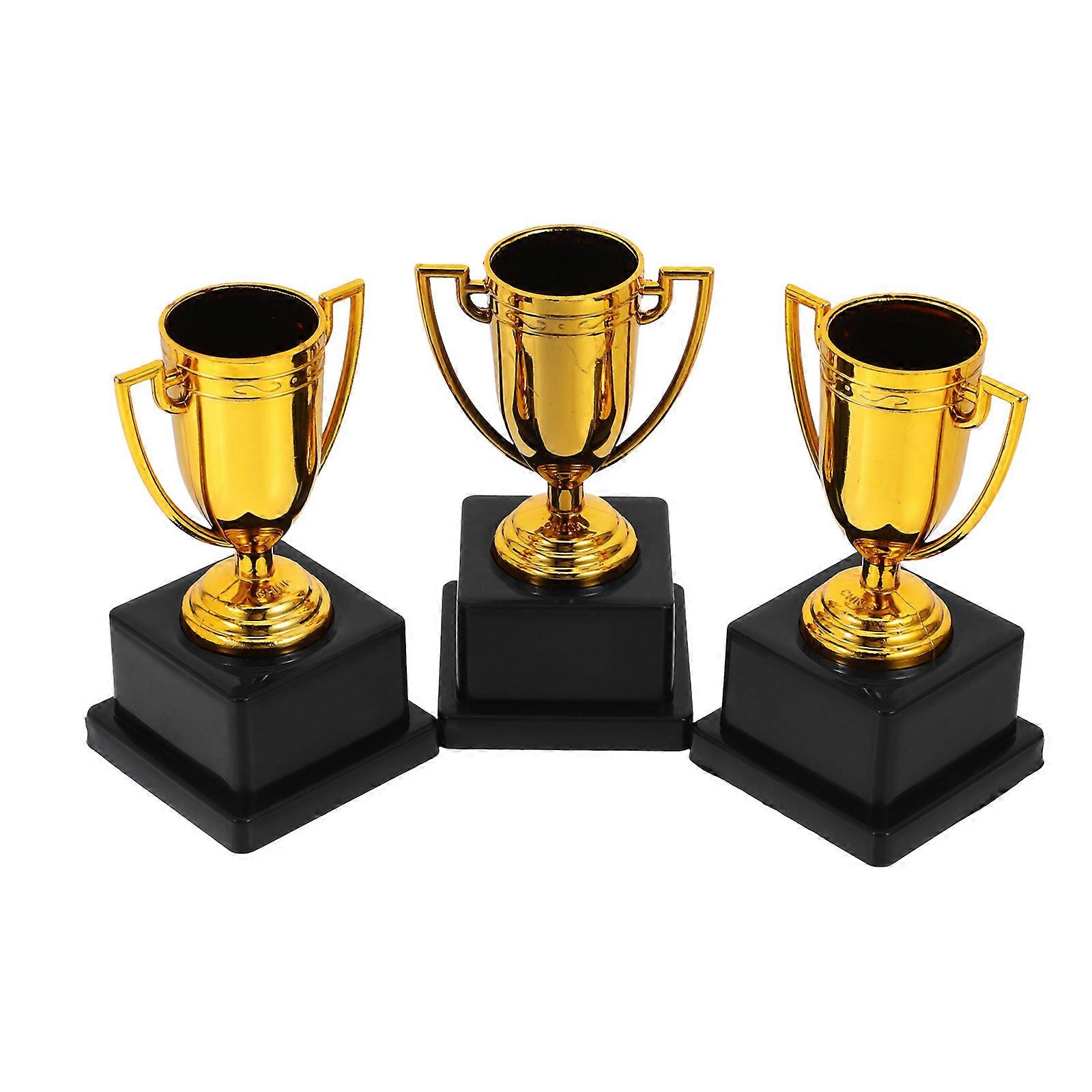 a refined and engaging product description for your **3pcs Plastic Gold Trophy Cups**:
### π 3pcs Plastic Gold Trophy Cups β Perfect for Sports,