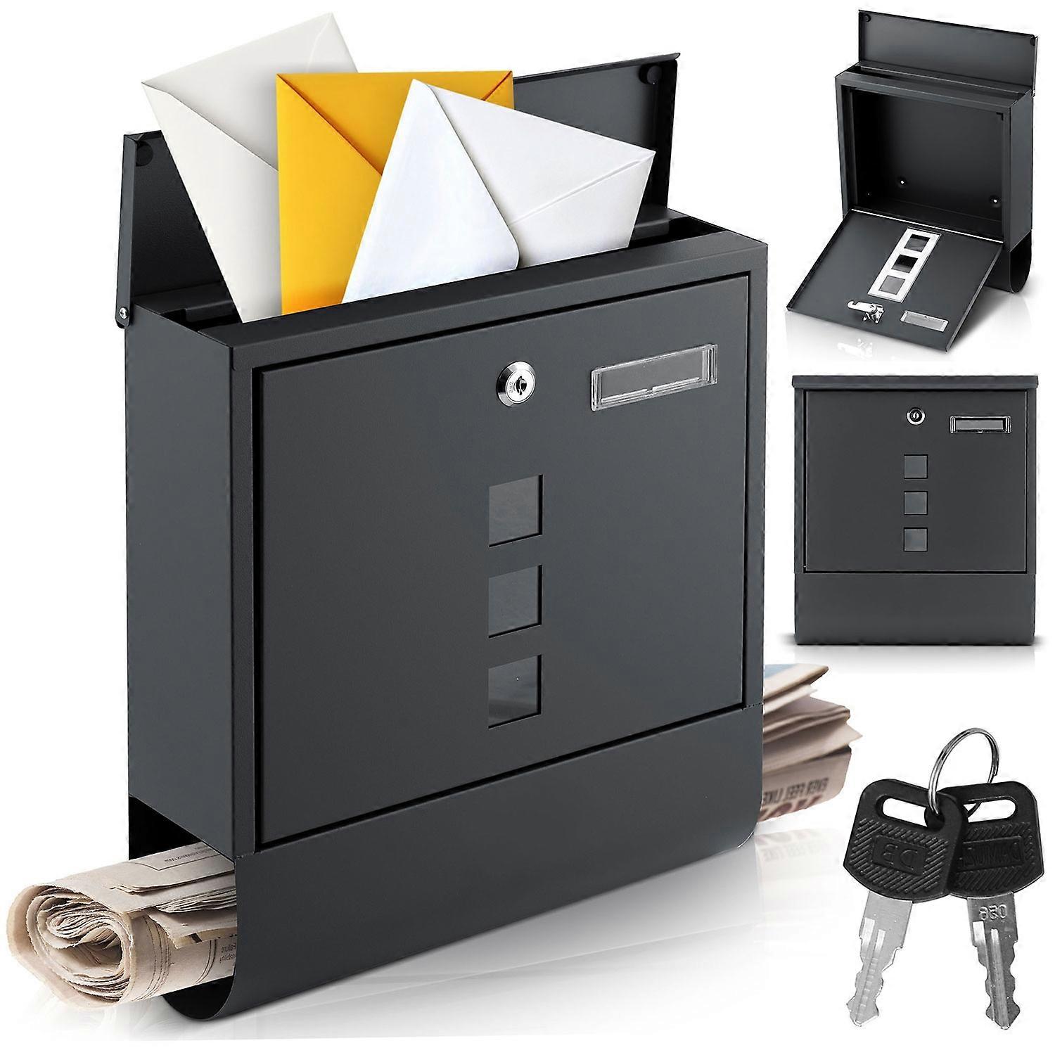 Mailbox 34x30.5x10 cm anthracite HM-861