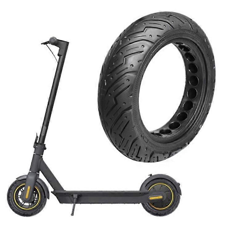Compatible For Ninebot G30 Max Electric Scooter 10x2.5 Inch Solid Tire Rubber Anti-explosion E-Bike Replacement Wheel