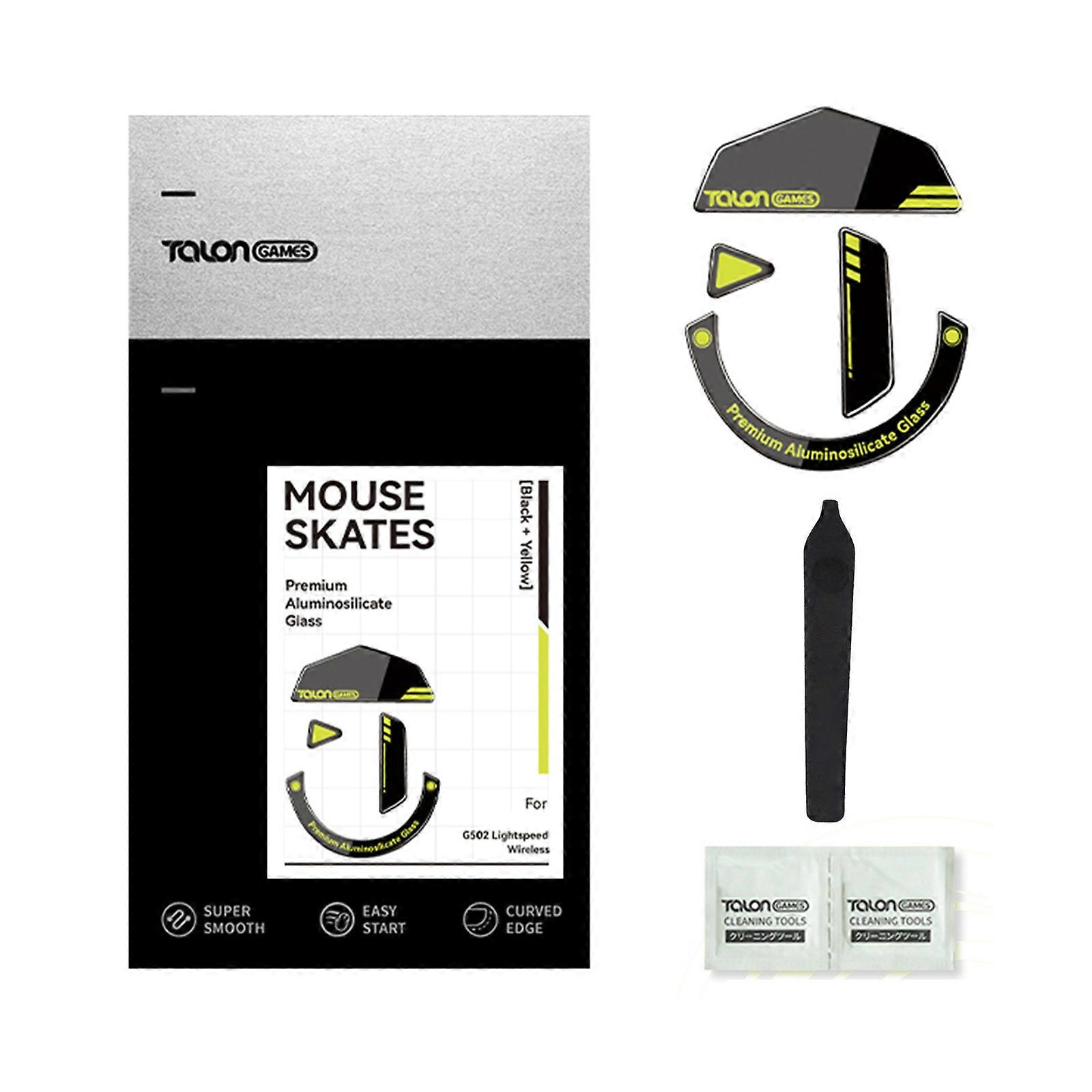 Glass Mouse Skates Pad 1Set Rounded Curved Edges Mouse Feet Stickers for G502 Wireless Mouse