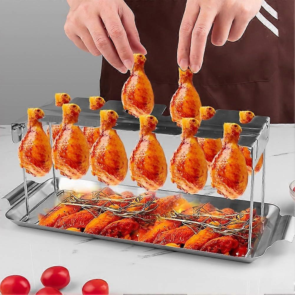 BierdosenHhnerbräter beer can chicken roaster, Edelstahl, faltbar, gegrilltes Hähnchenschenkel, tragbar