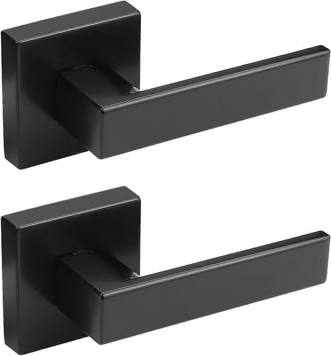 2025 Latest Model  2 Pack No Lock Dummy Door Lever, Single Sided Door Handle