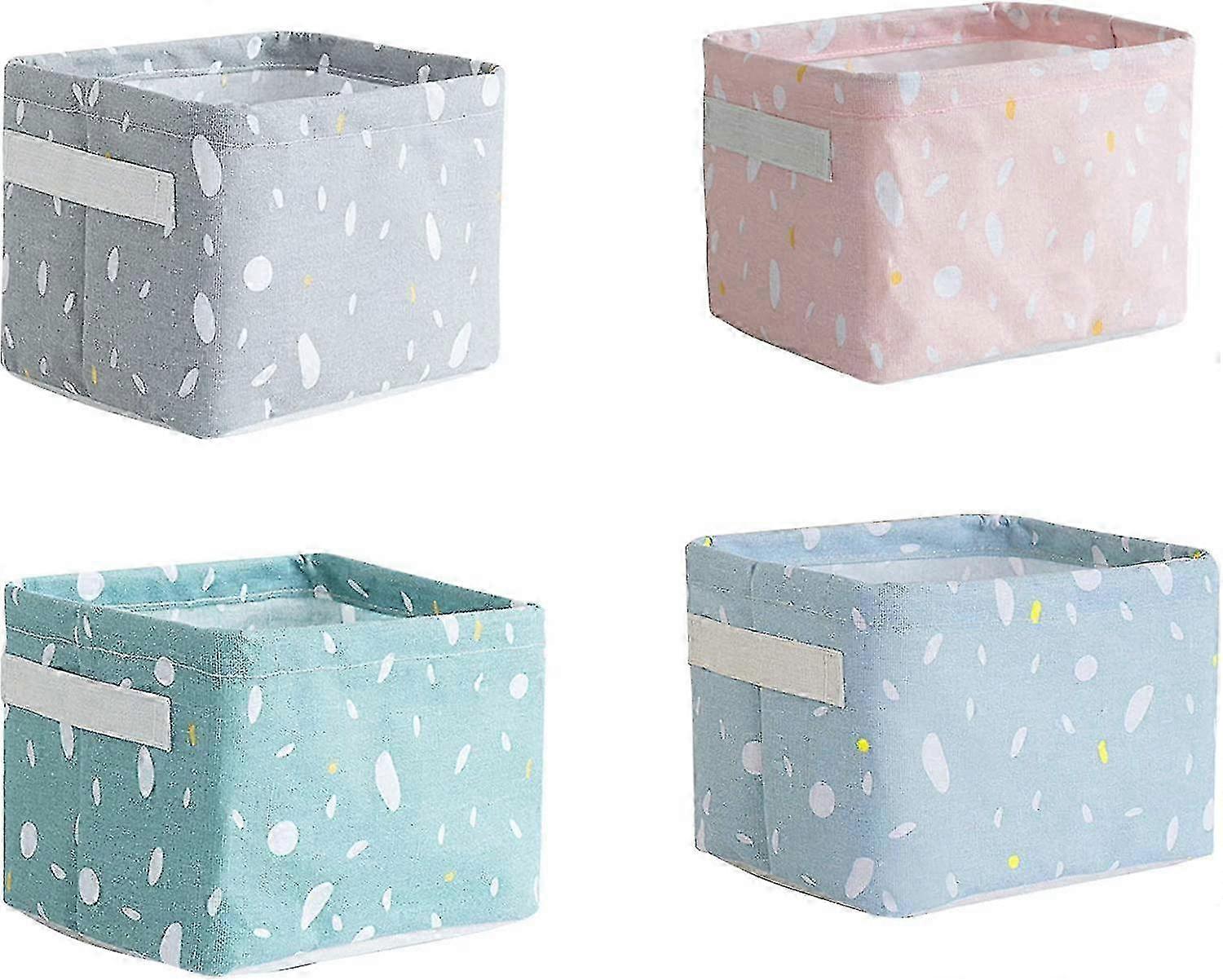 Changing Table Organizer, Set of 4 Storage Baskets for Kids�� Fabric Organization Solutions