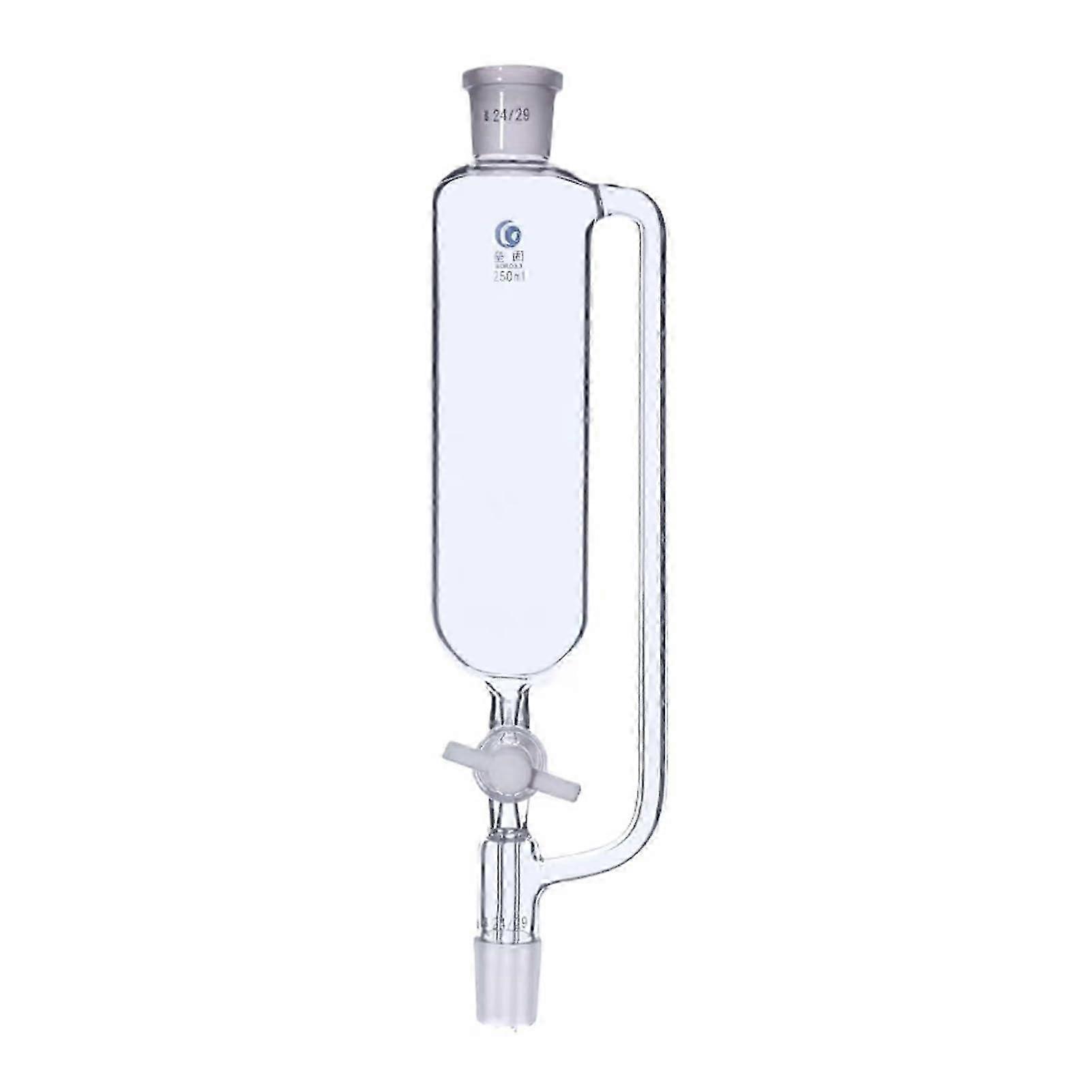 2025 1Piece 25ml to 1000ml Lab Glass Constant Cylindrical Shape Separating Funnel Constant Pressure Dropper Funnel with PTFE Piston(50ml 24x24)