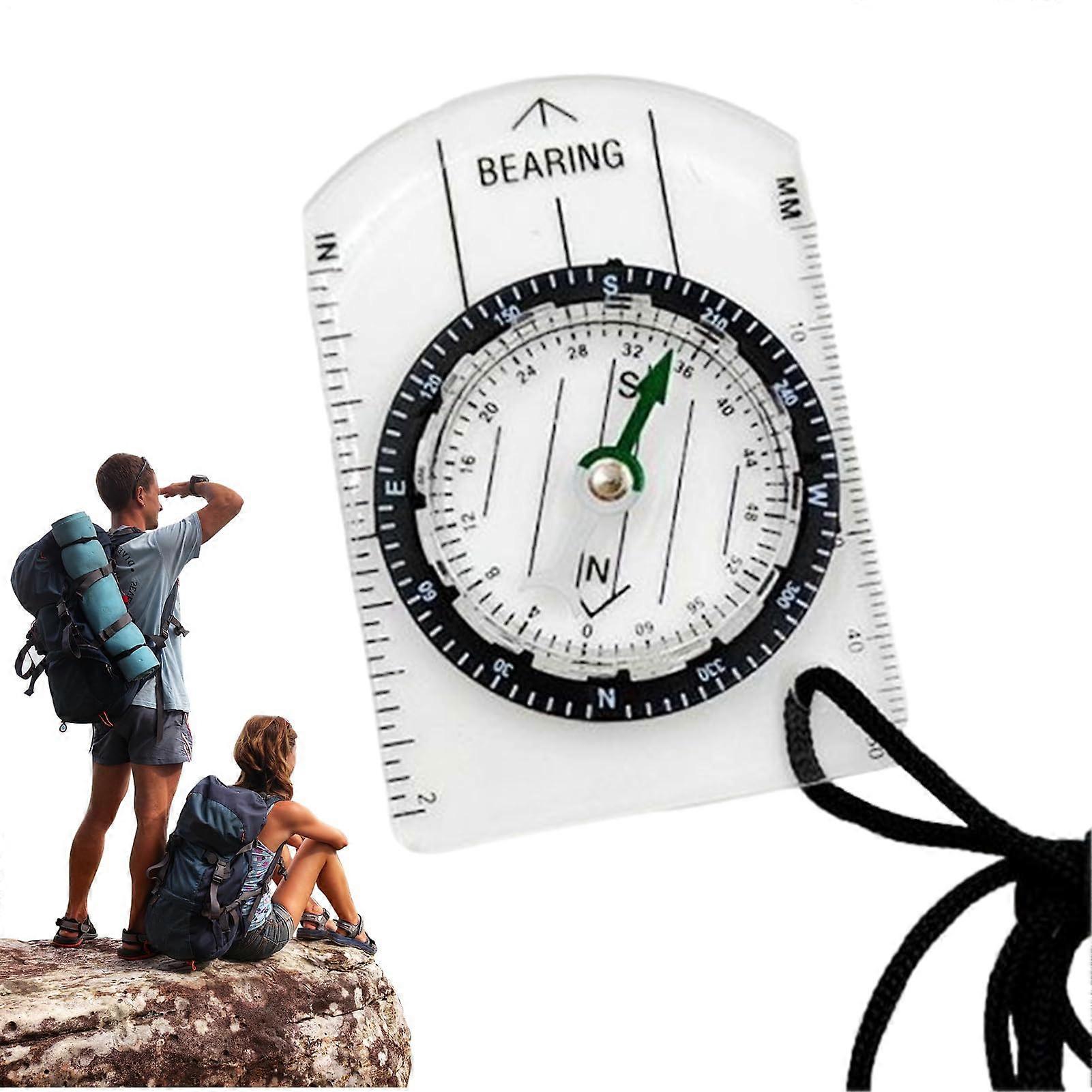Pocket compass Acryl  Compact Outdoor navigation for Hiking and Hunting