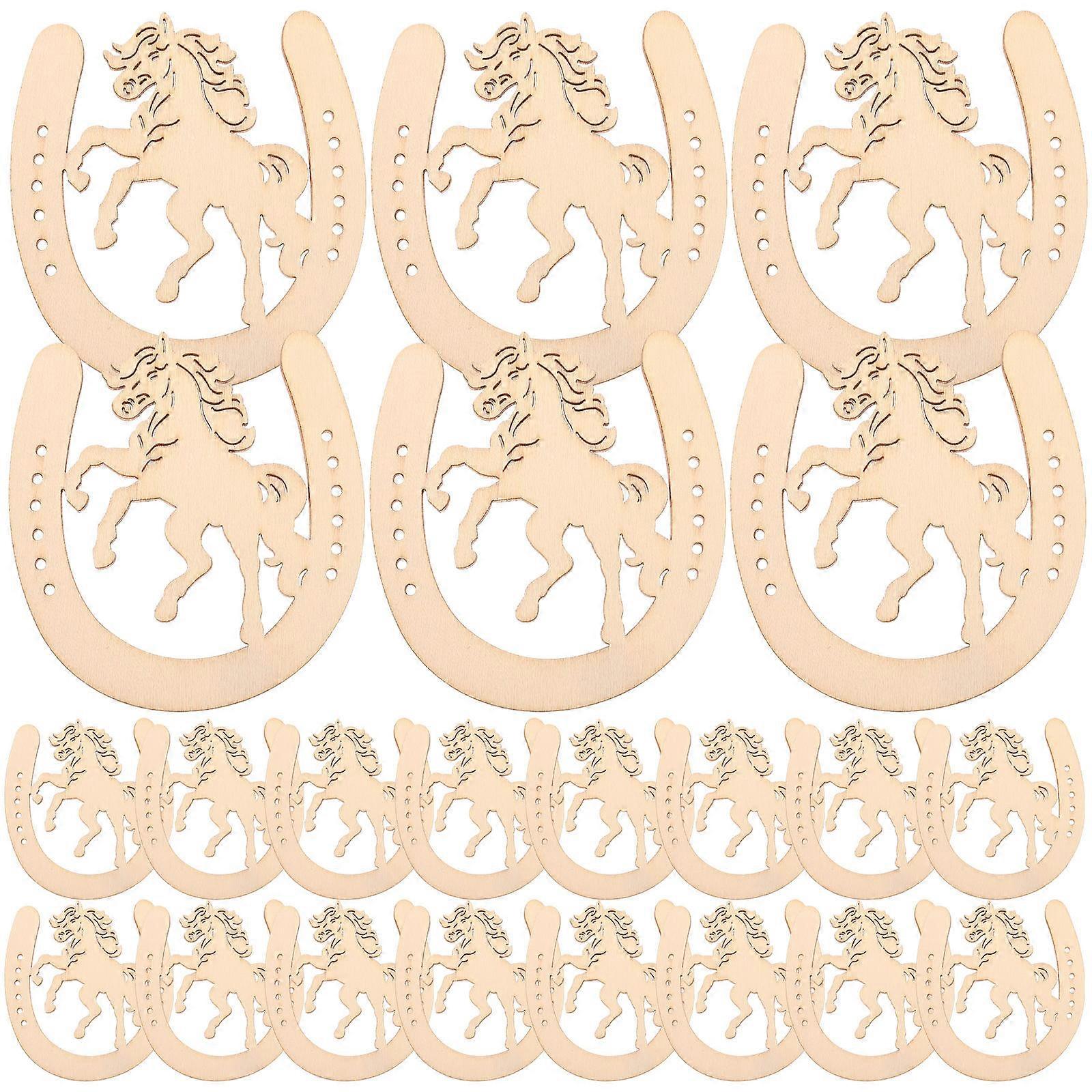 Blank Wooden Horseshoe Forms for Artistic Expression and Decoration