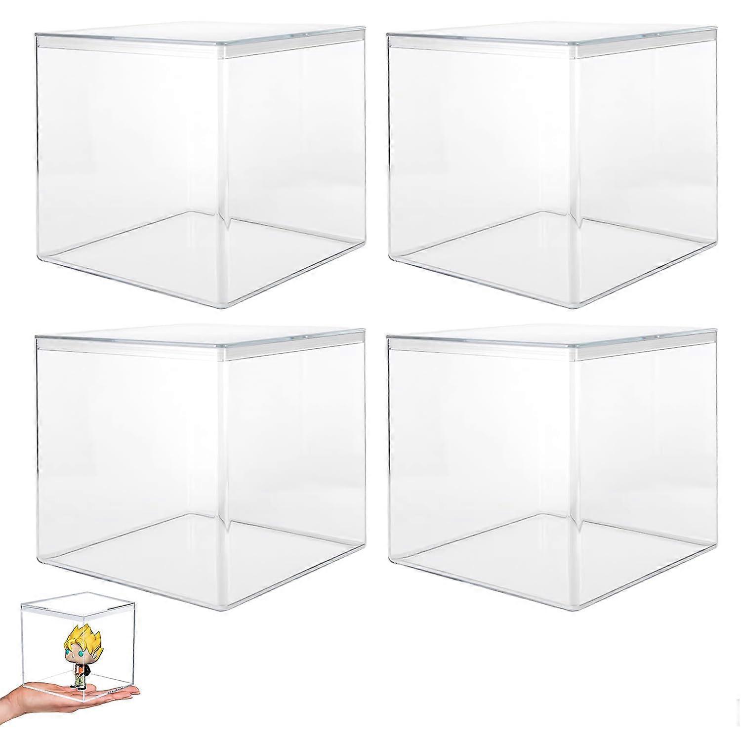 Acrylic Square Cube Box 10x10x10cm for Jewellery, Storage, Display