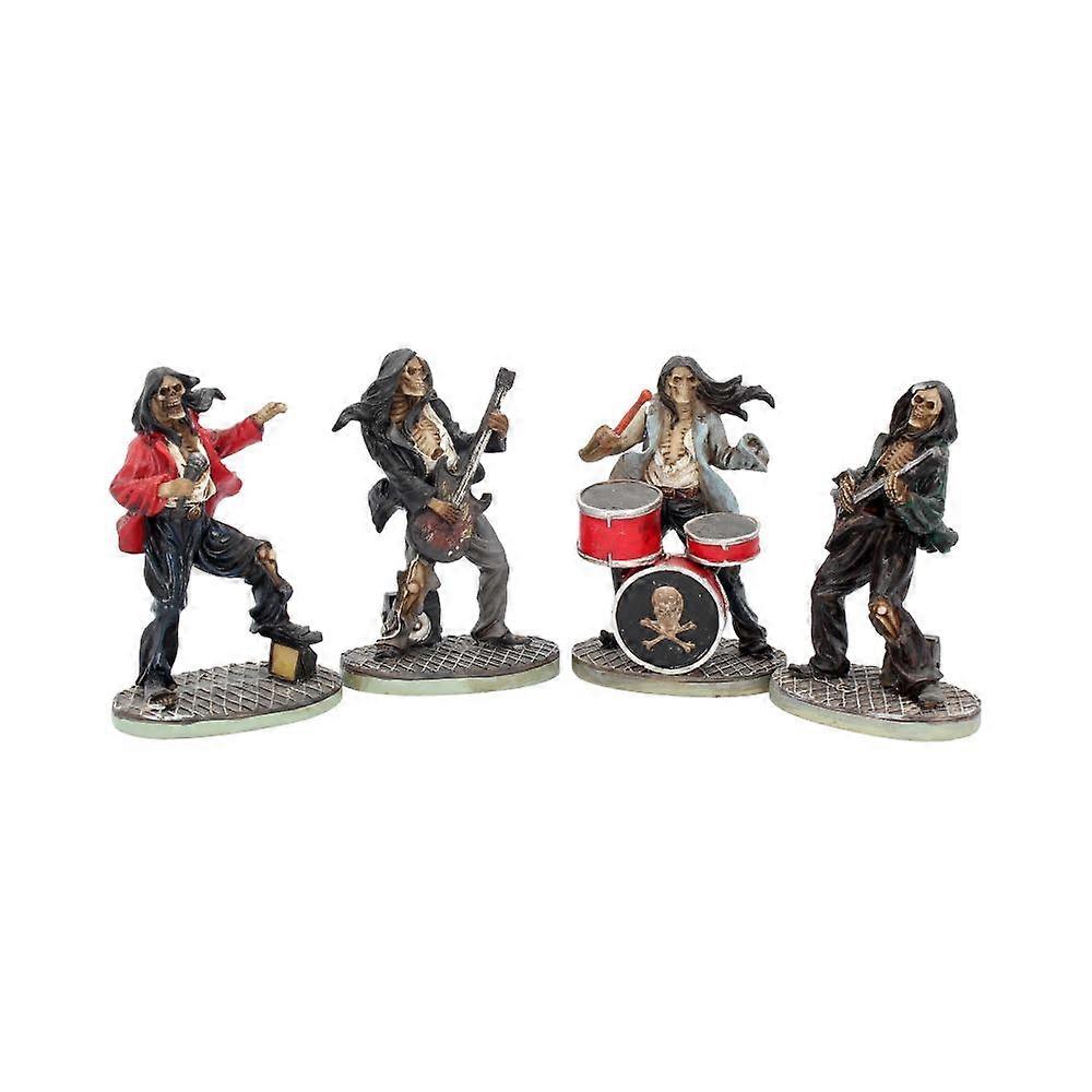 One Hell Of A Band Figurine Set Drummer Bassist Guitarist Vocalist Ornament Set