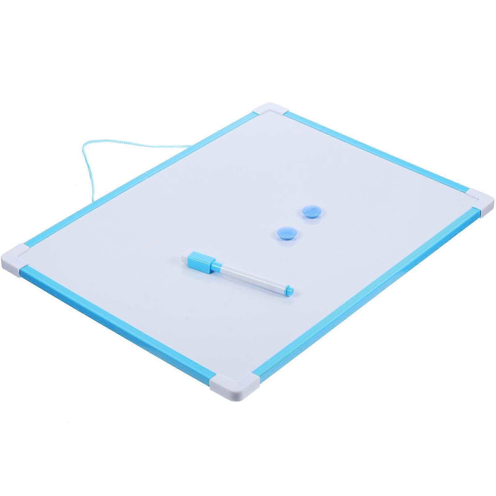 Office Whiteboard Erasable Message Written Board for Home Office Use Blue 40x30x1cm Reusable 1 Set