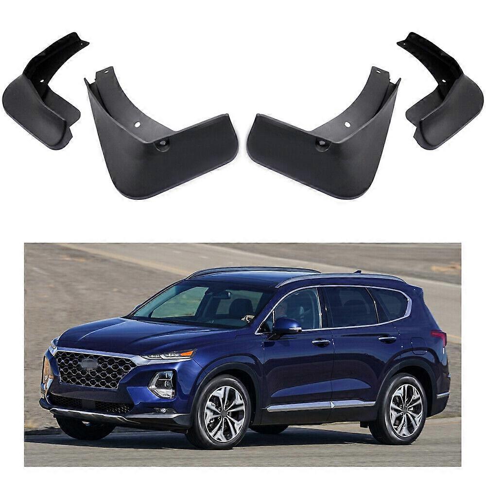 חל על 4 יחידות דשי בוץ לרכב Splash Guard Fender Mudguard עבור יונדאי סנטה פה 2019 2020
