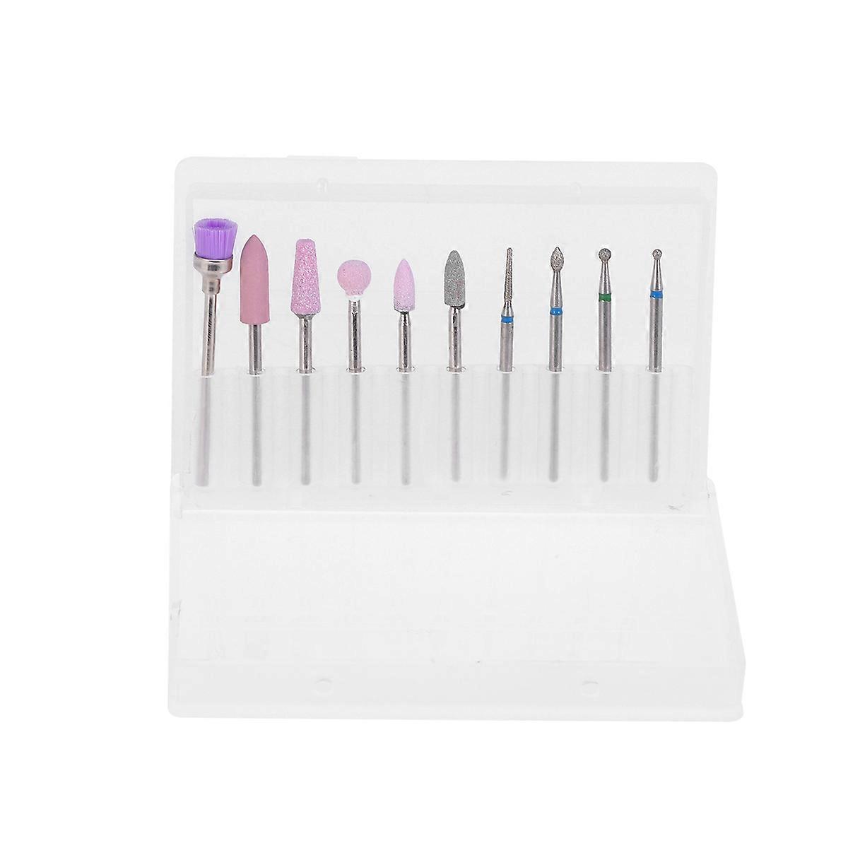 Professional Nail Drill Bit Cuticle Clean Drill Set Tungsten Steel Alloy For DIY Nail Art 2Pack