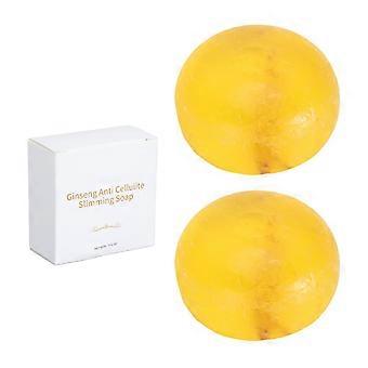 2025 Latest Model 2pcs Ginseng Anti Cellulite Slimming Soap Hydrating Skin Fir...