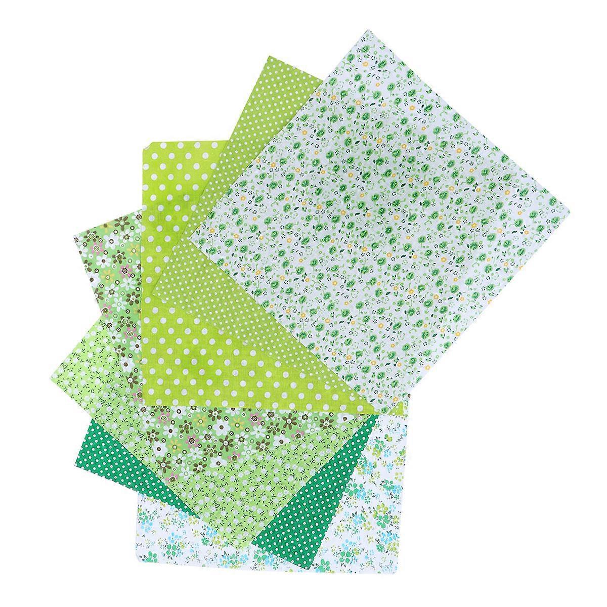 Diy Fabric Patchwork Cotton Printed Fabric For Craft Activities Amateurs 7Pcs