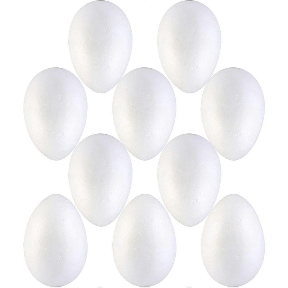 Faux Artificial Eggs Diy Egg Ornament Easter Supplies 10Pcs