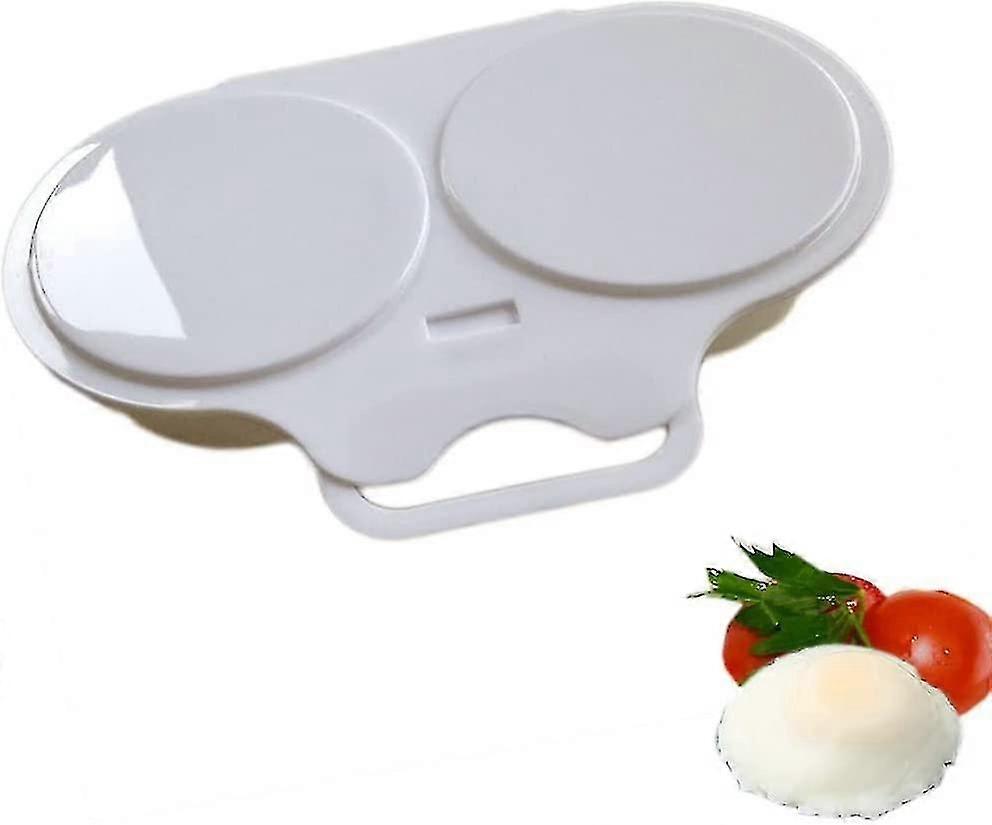 2-Piece Microwave Egg Poacher Set Non-Stick Leak Proof