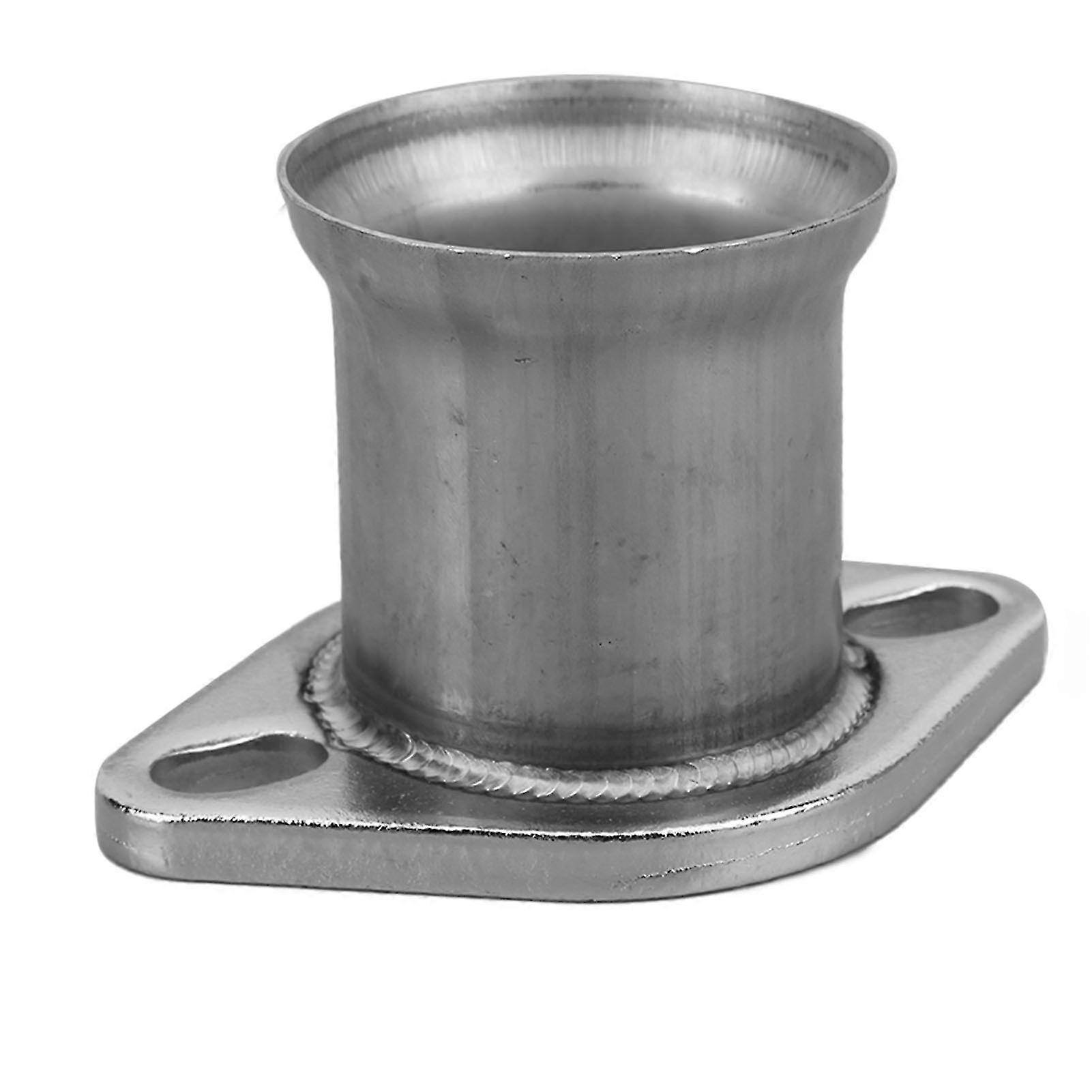 Stainless Steel Exhaust Adapter for Turbo Applications, Connecting 3in Pipe to 2.5in Downpipe with 2 Bolts Flange Support