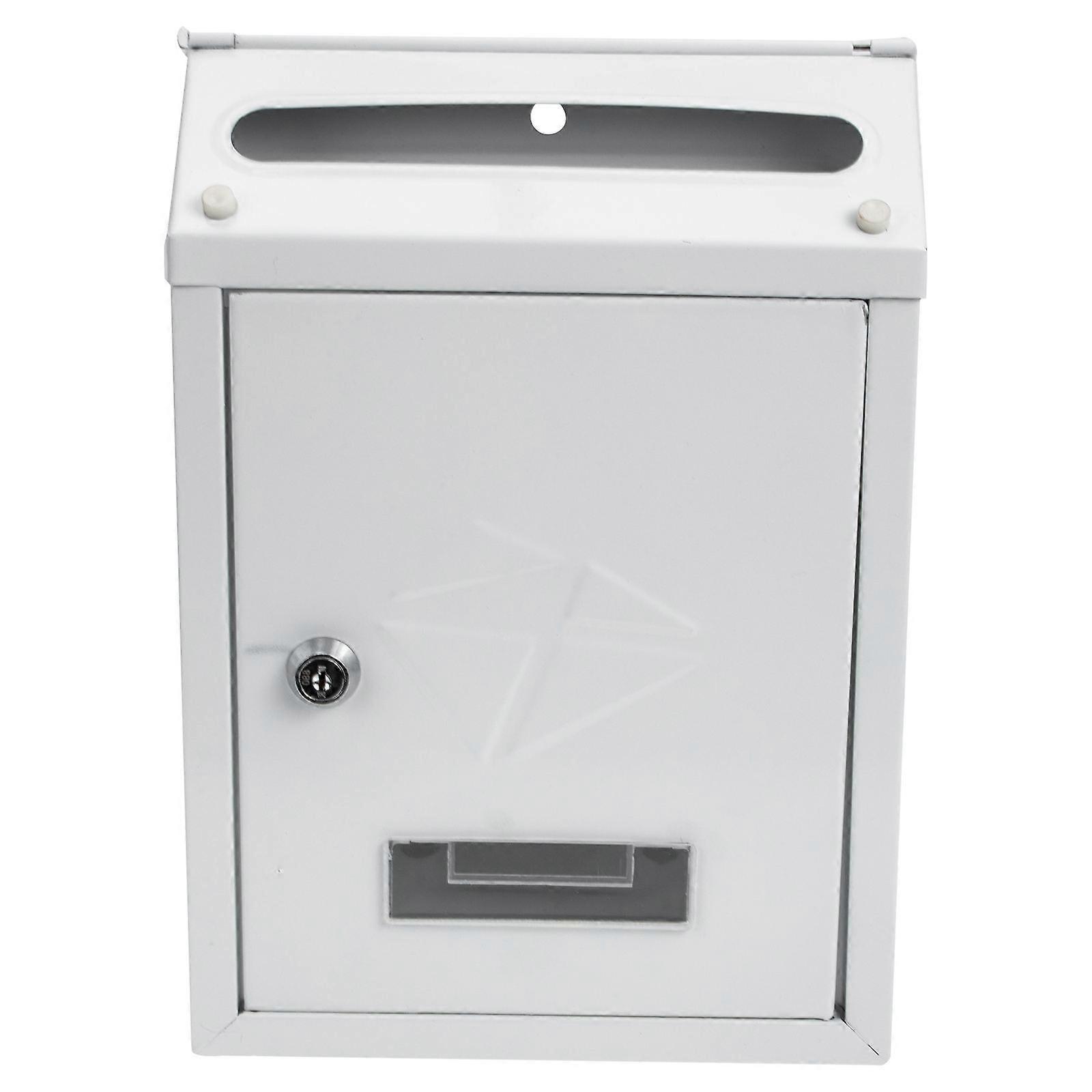 Vintage Style Locking Wall Mounted Mailbox Outdoor Rainproof Design Secure Mail Storage Retro European Post Box For Door