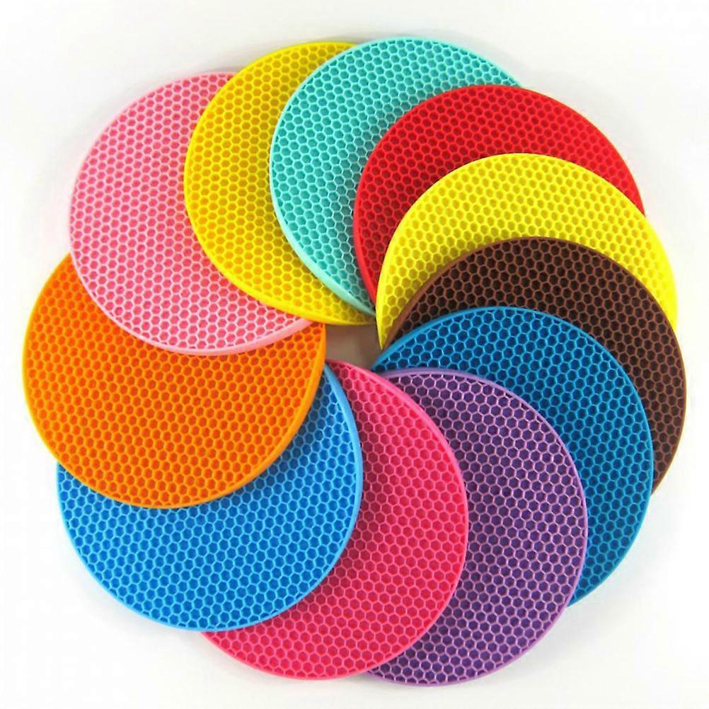 Insulated Table Mat Insulation Mat Honeycomb Pot Holder Non Slip Easy to Clean for Pan Can Teapot 1Pcs