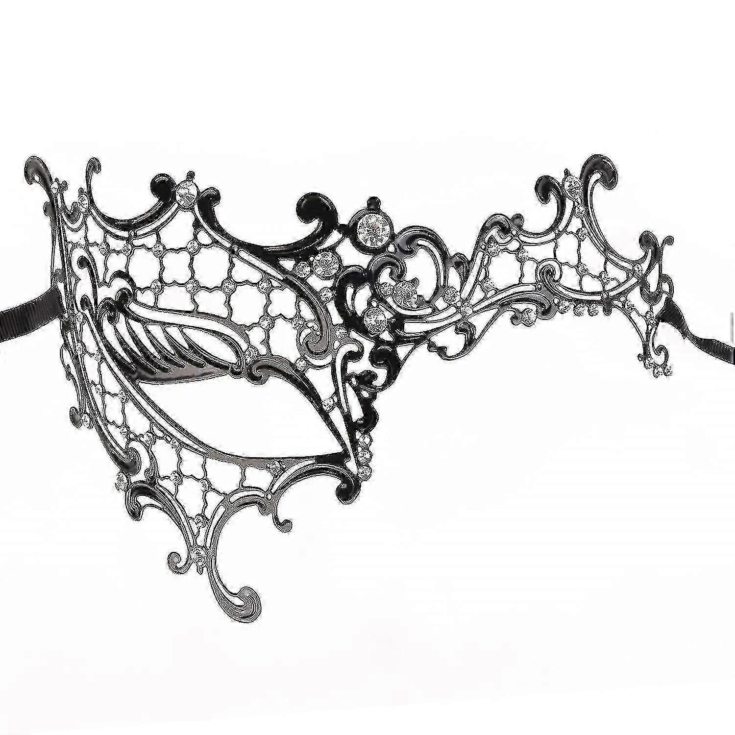 マスカレードボールマスクプリンセスブラックマスカレードマスク女性用