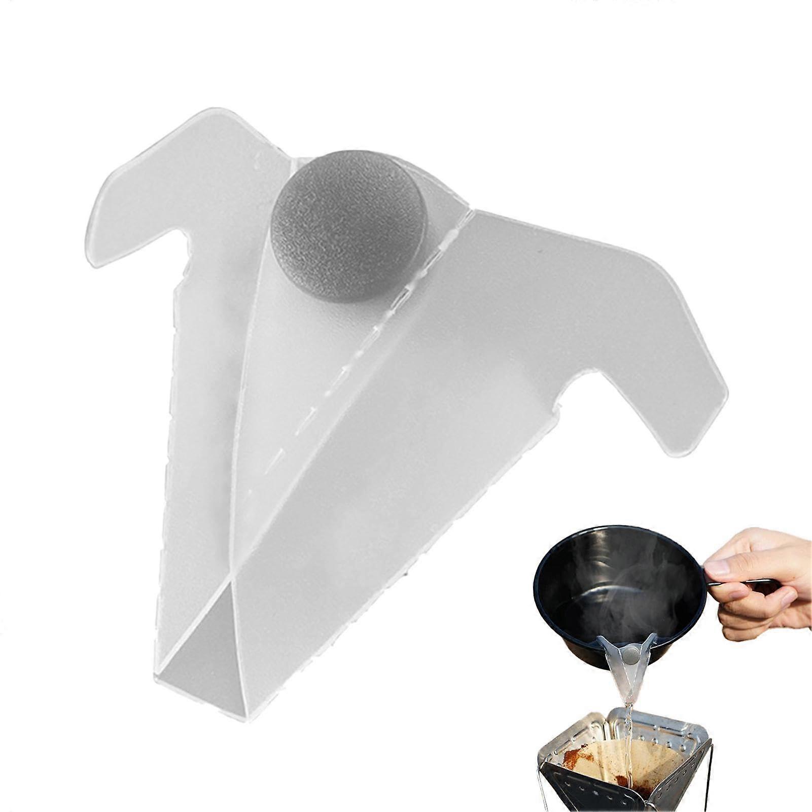 Hand Brewed Coffee Dripper for Camping Mugs, Food-Grade Pour-Over Spout with Extended Nozzle, Compact and Lightweight Design